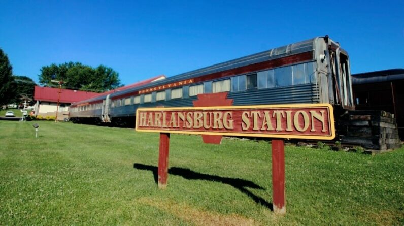 Harlansburg Station Transportation Museum Train